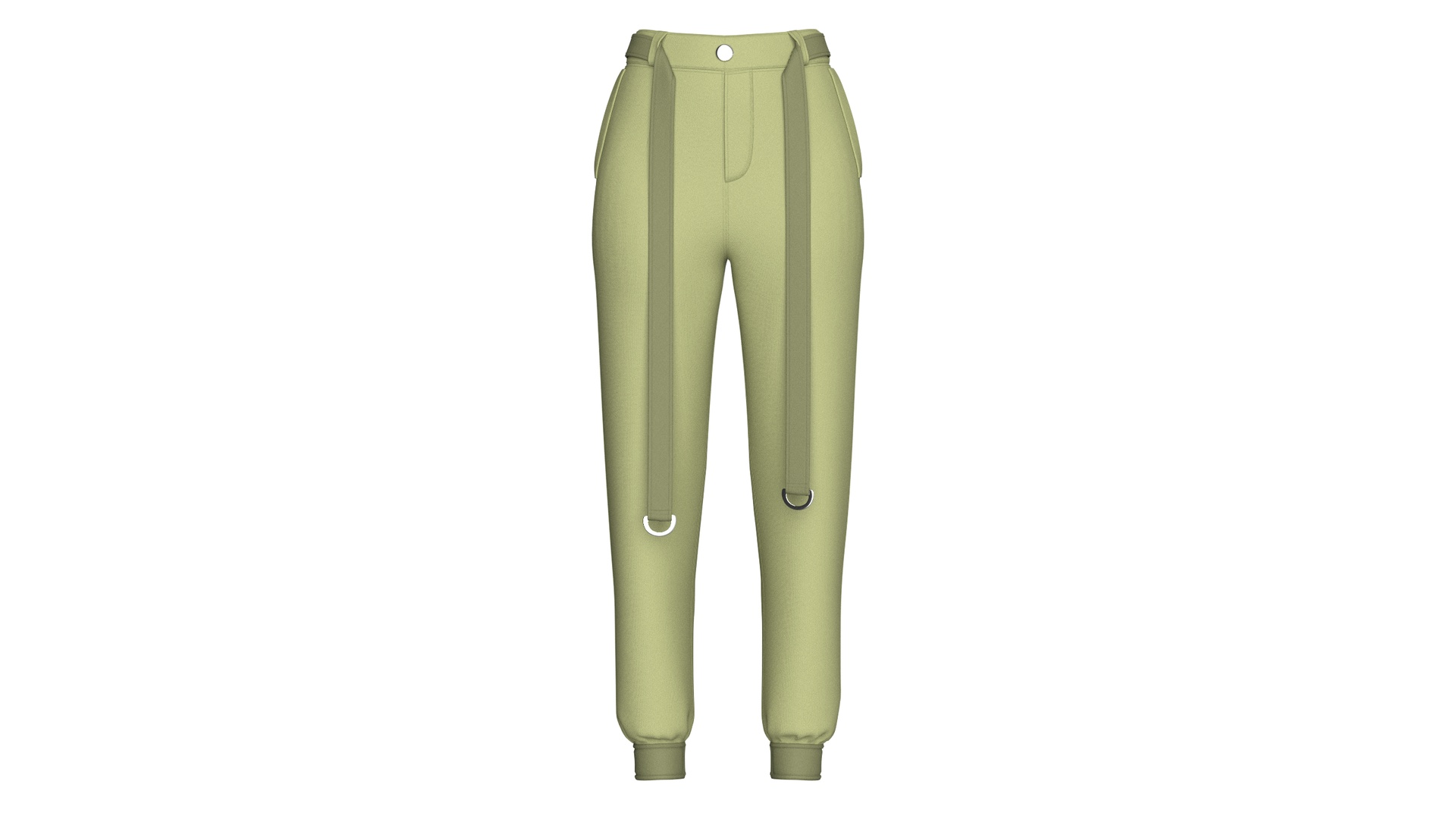 Media 1 for listing Girls D-Ring Strap Techwear Joggers | High Poly