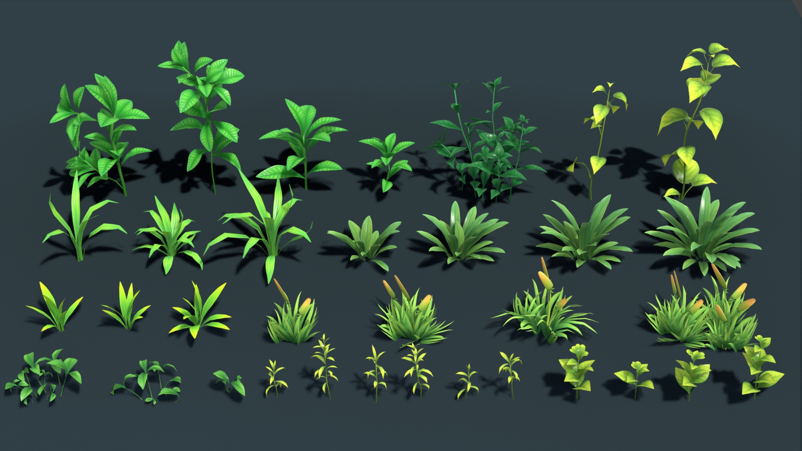 Media 1 for listing ToonFlora – Stylized Lowpoly Foliage Plants & Crop Pack Vol  –5