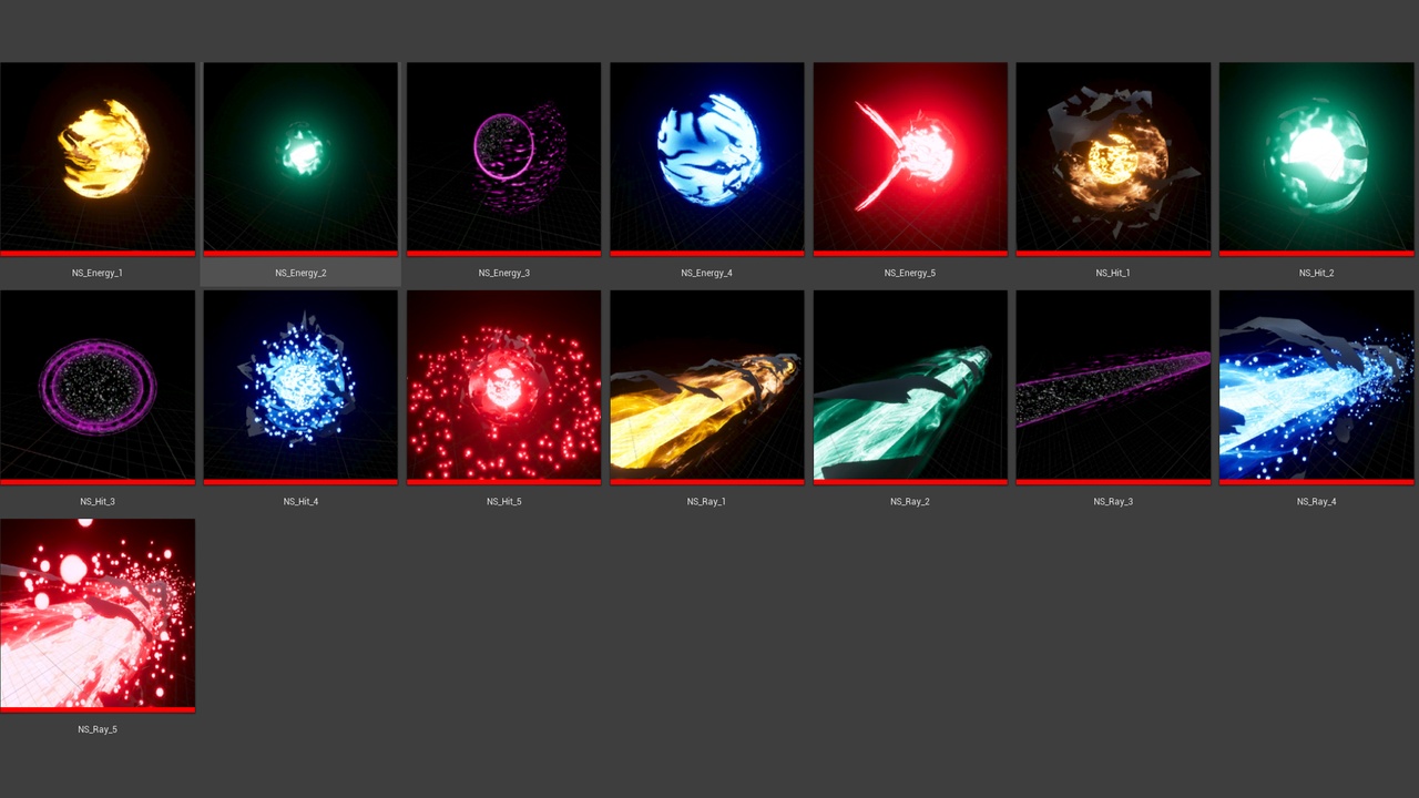 商品 Niagara Ray VFX Pack (Energy, Ray, Hit Effects) 的媒体 1