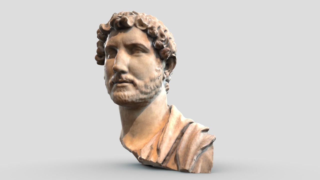Media 1 for listing Marble bust of Emperor Hadrian