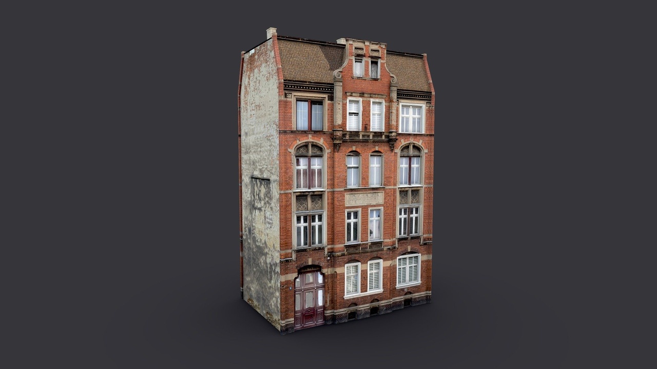 Four Story Brick Building 제품 등록을 위한 미디어 1개