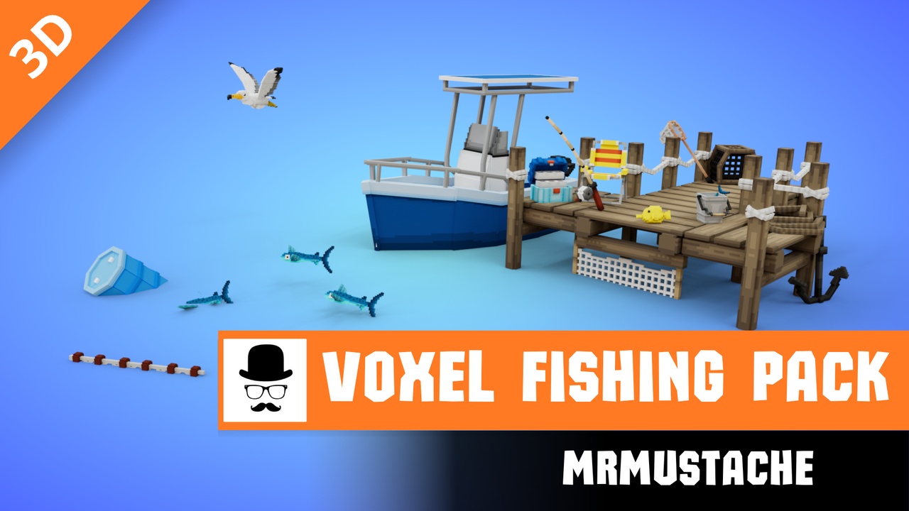 Media 1 for listing Voxel Fishing Pack