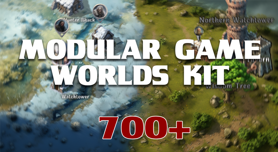 Modular Game Worlds Kit | Fab