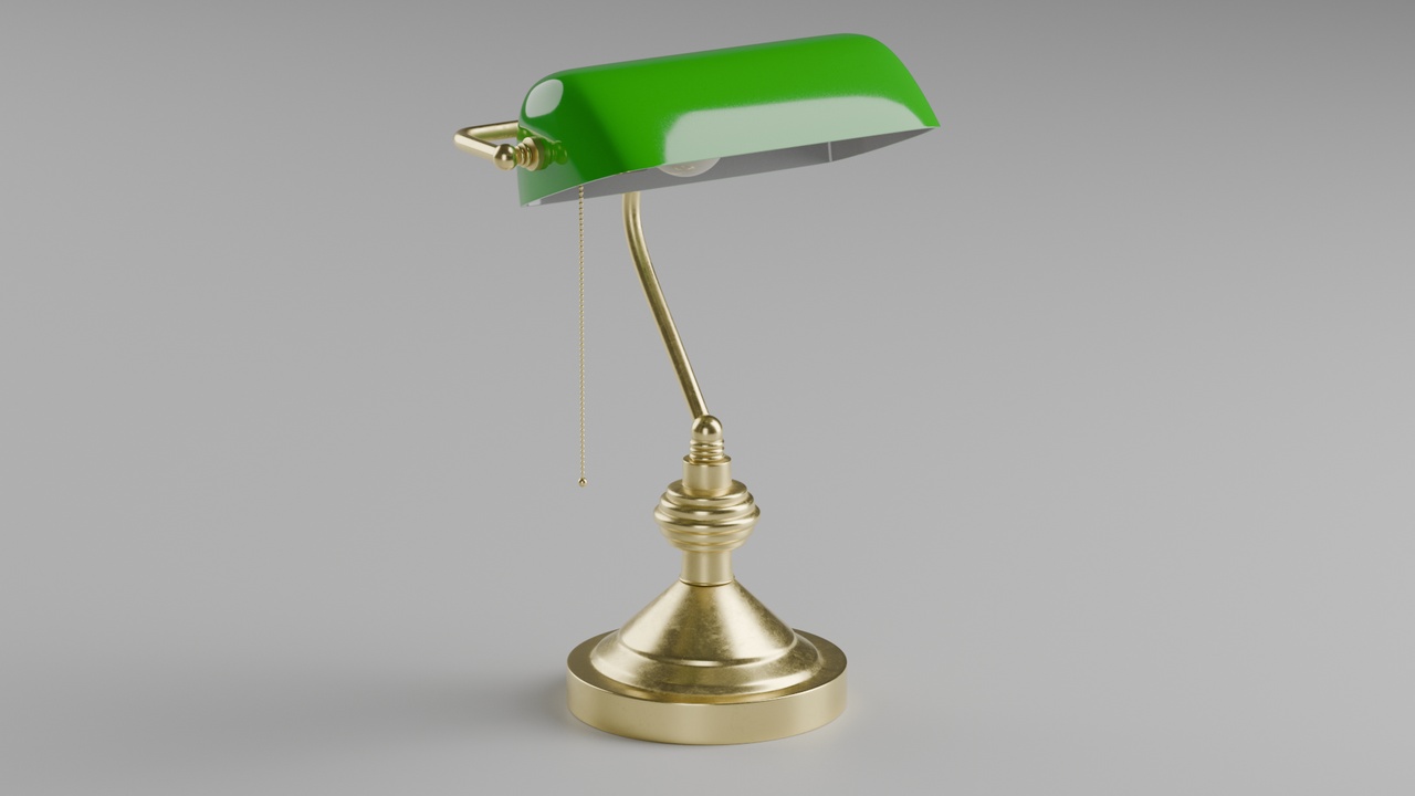 Media 1 for listing Retro banker lamp