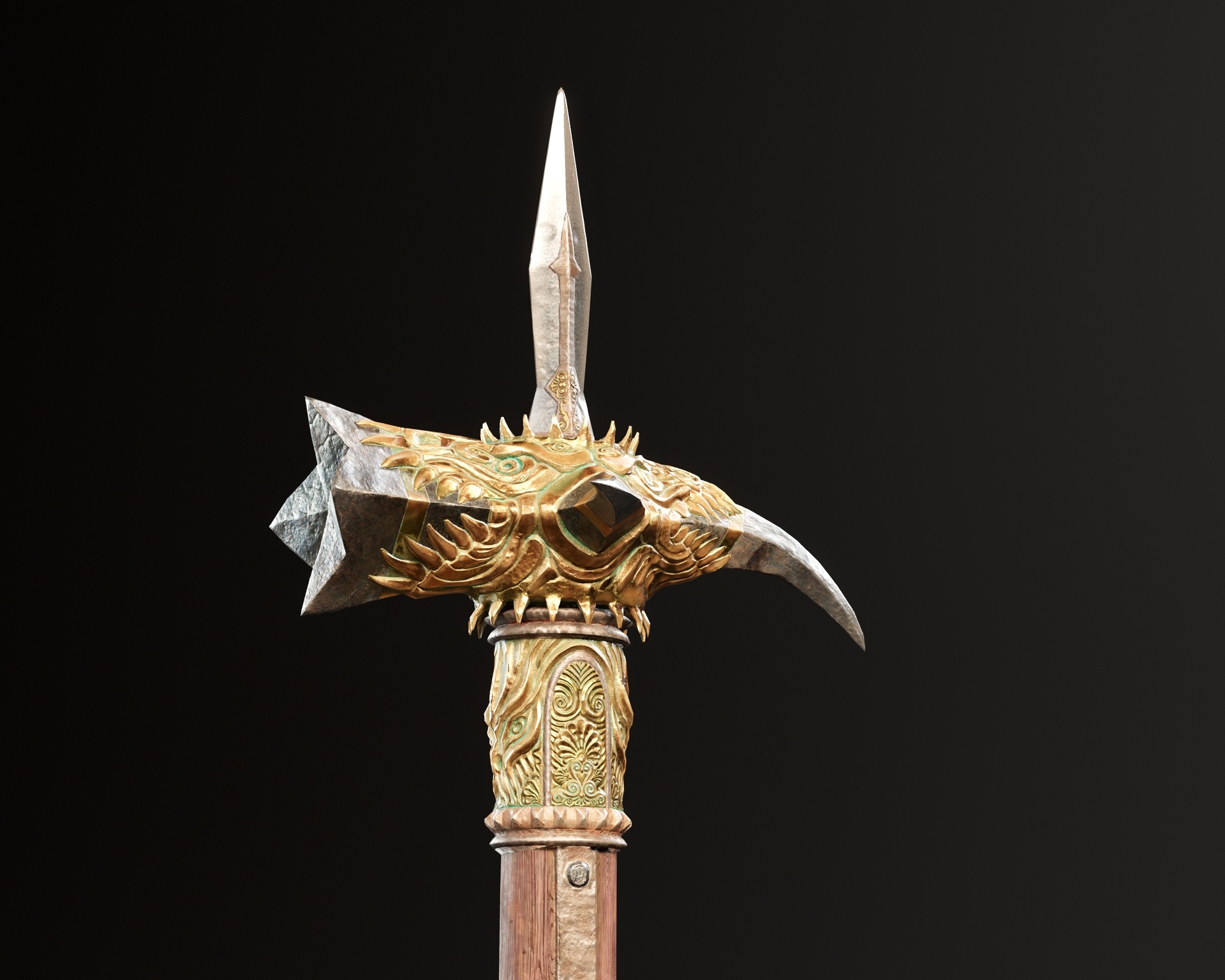 Media 1 for listing Medieval Gargoyle War Hammer