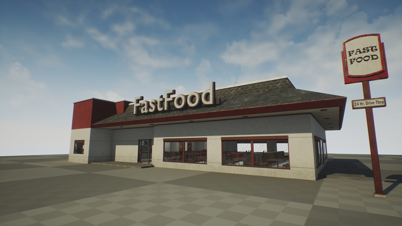 Media 1 for listing Abandoned Fast Food Building