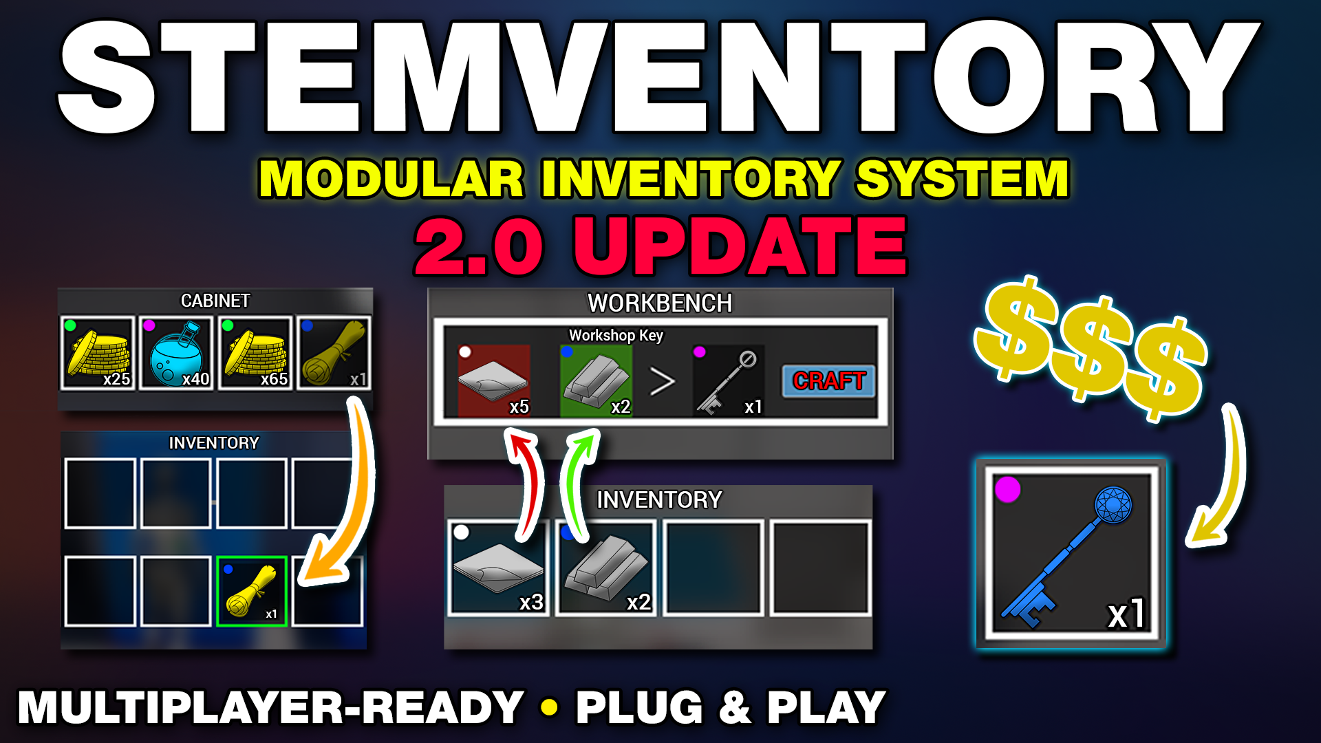 Stemventory – Inventory System & Gameplay Framework | Fab