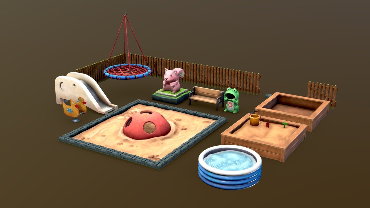 Media 1 for listing Playground | Stylized Pack