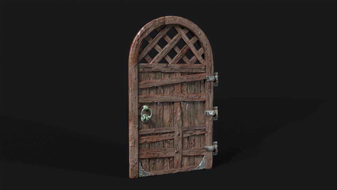 Media 1 for listing Wooden Door – Modular Entrance Asset for Realistic Scenes