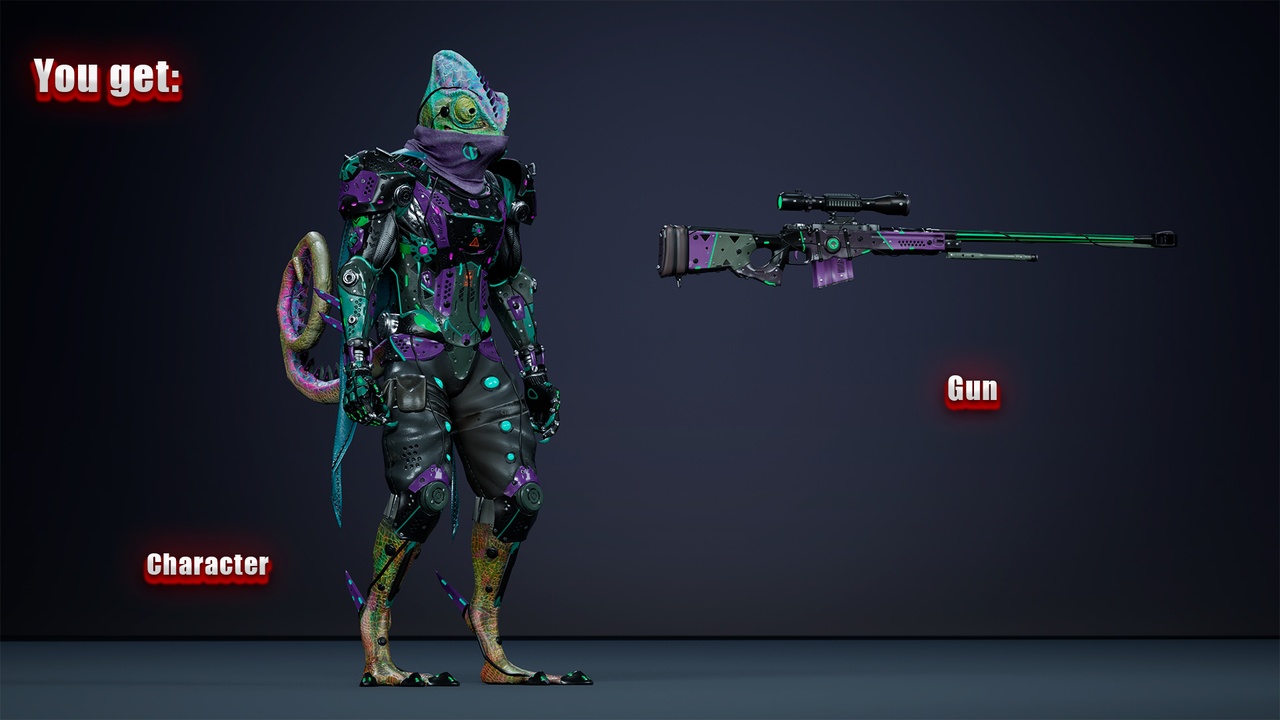 Media 1 for listing Alien Chameleon