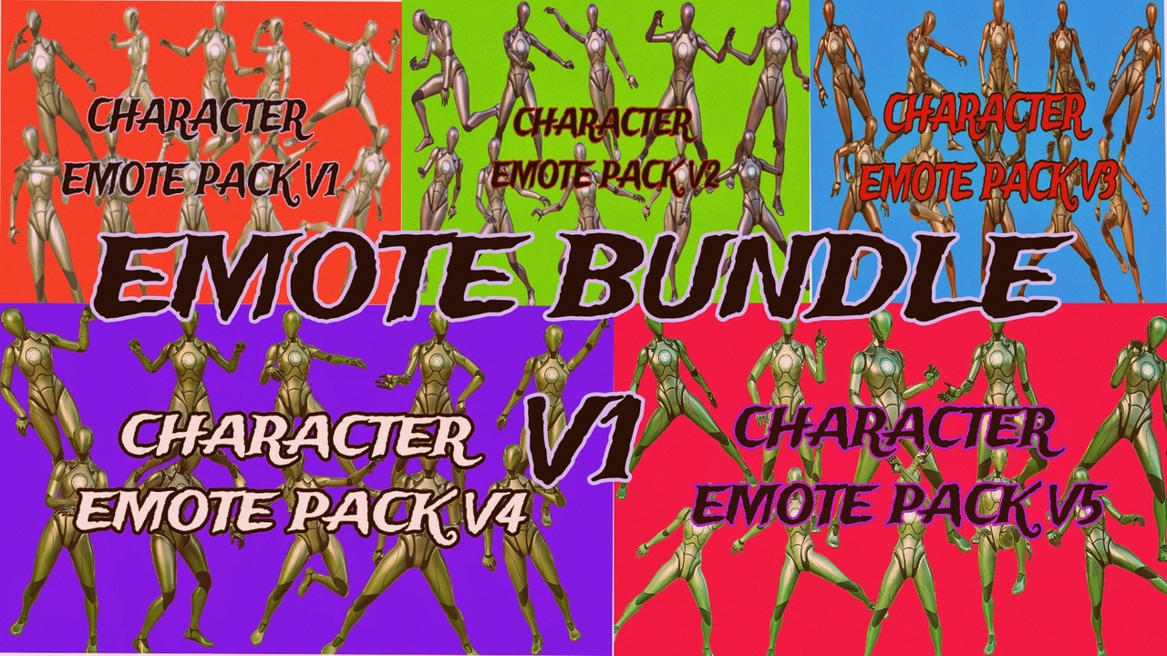 Media 1 for listing Emote Bundle V1