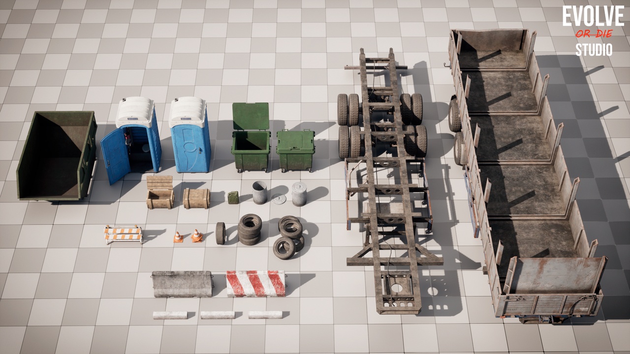 Media 1 for listing Industrial Road Props Pack