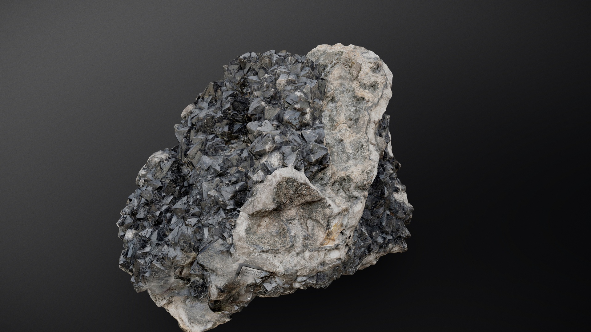Media 1 for listing Smoky Morion quartz crystals cluster