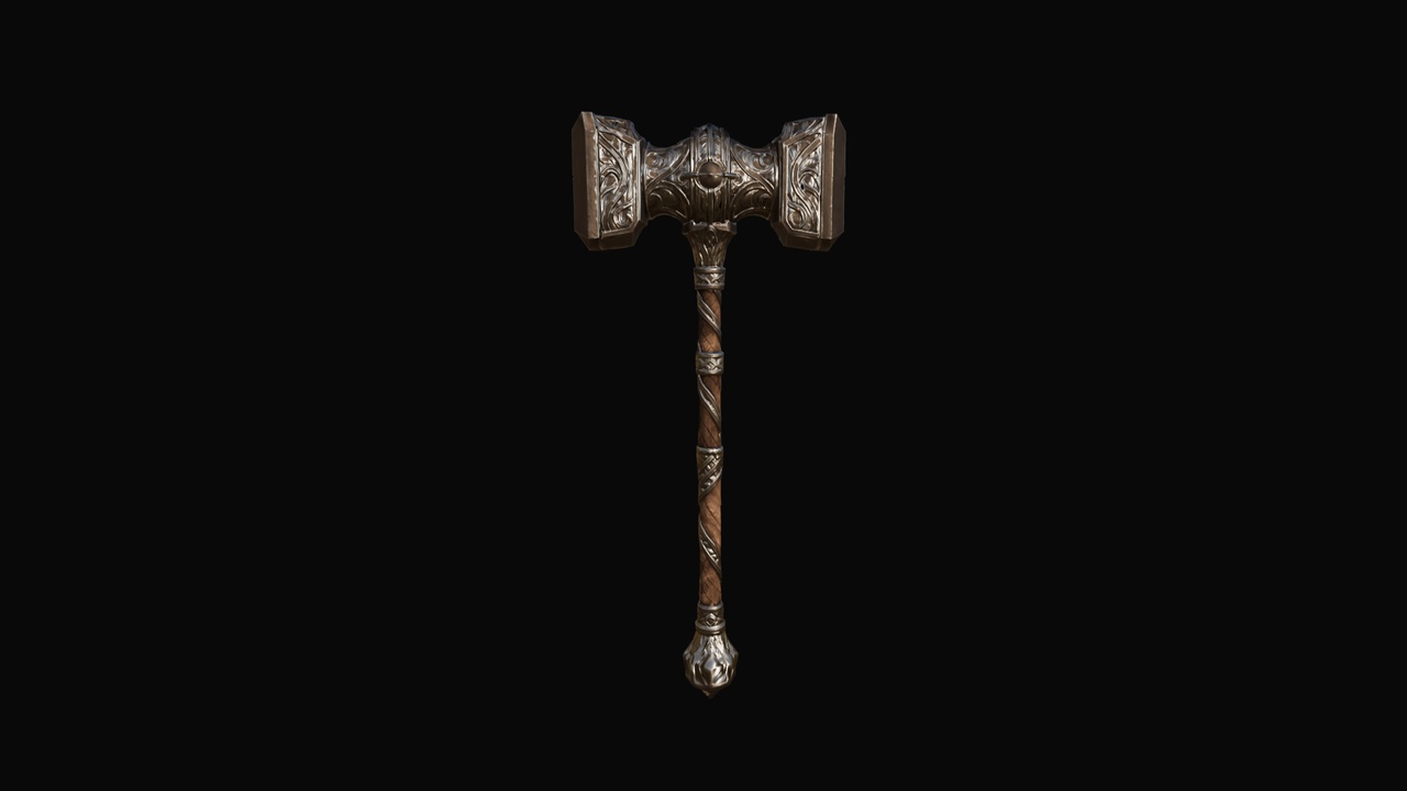 Media 1 for listing Grimvault Twinmaul – Dark Fantasy War Hammer
