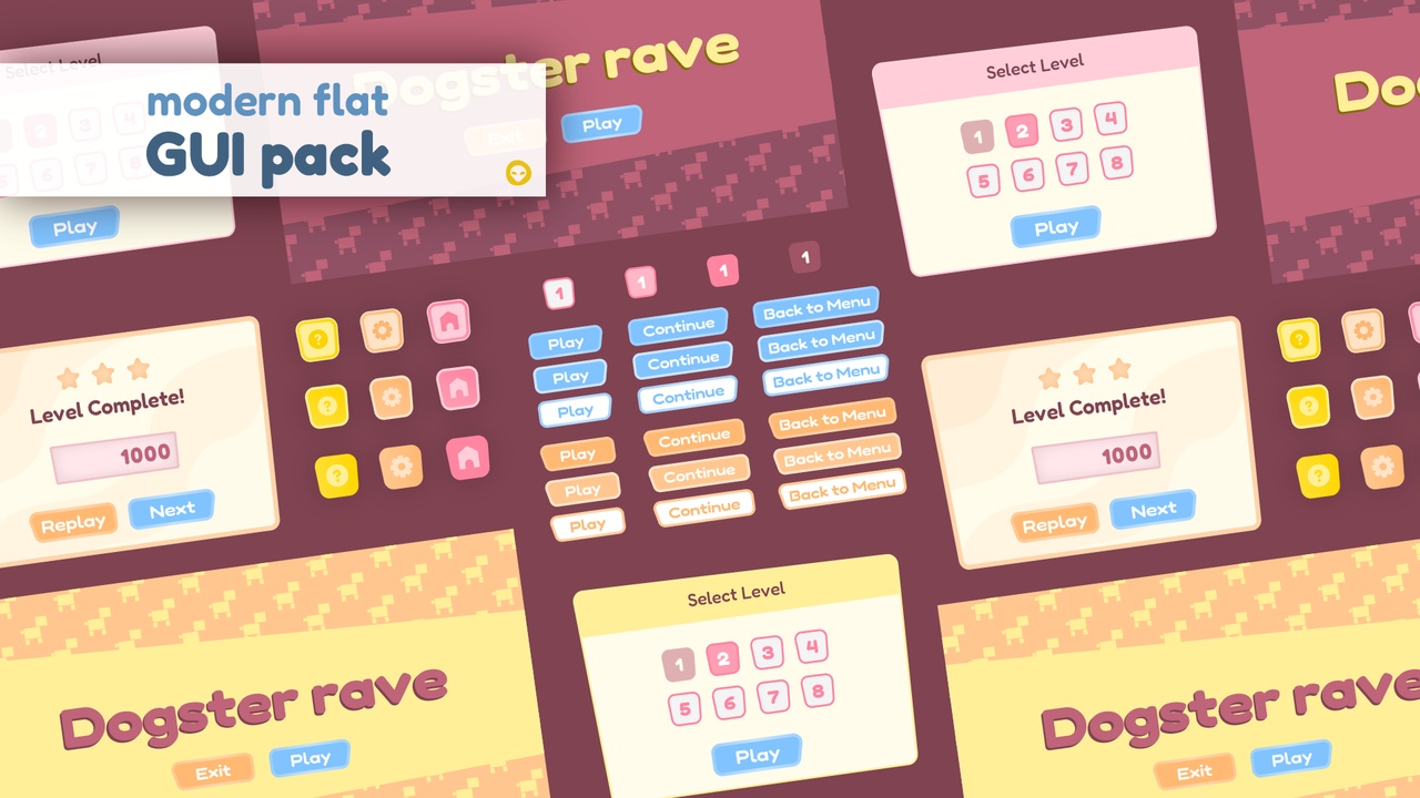 Media 1 for listing Modern Flat GUI Pack