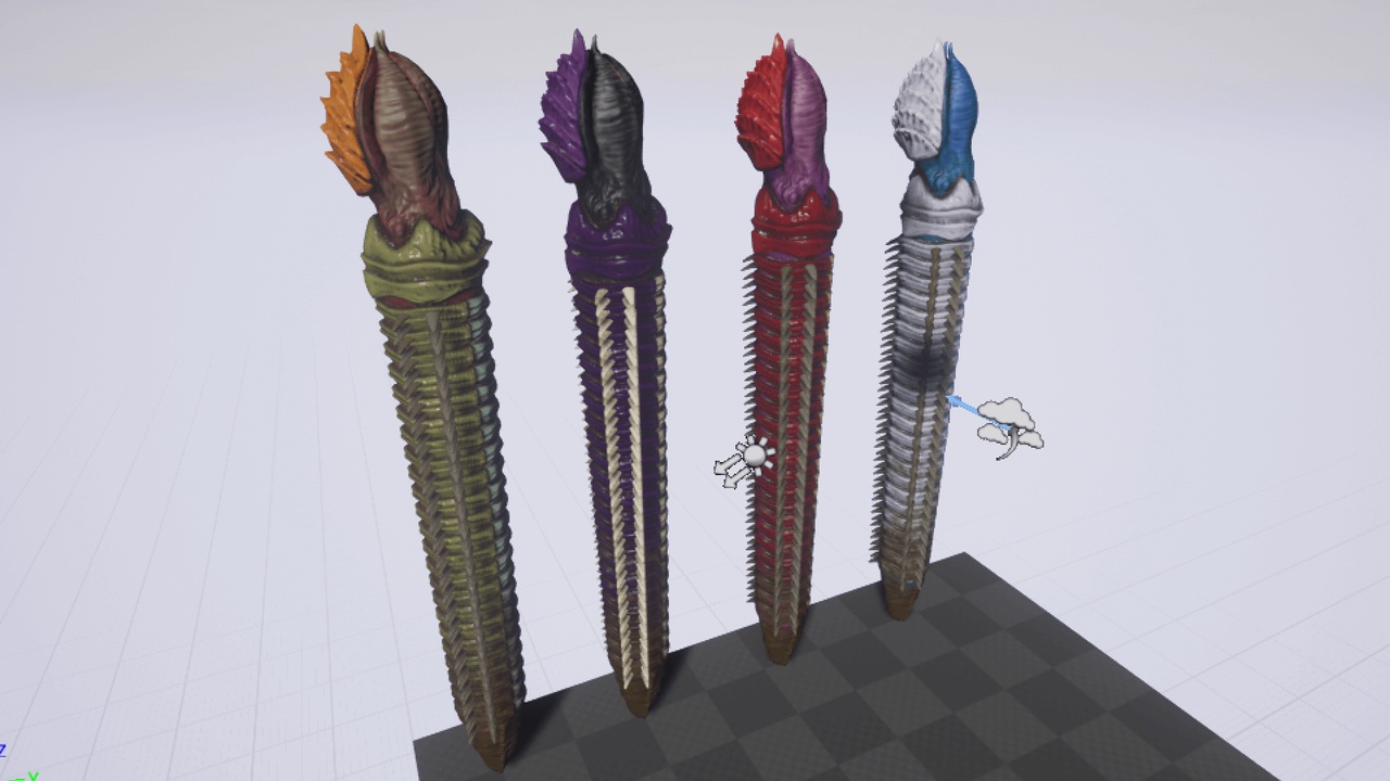 Media 1 for listing Giant Worm Pack PBR