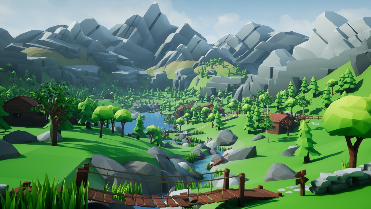 Media 1 for listing Lowpoly Style Woodlands Pack