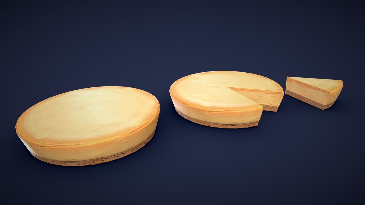 Media 1 for listing Stylized Cheesecake - Game Ready