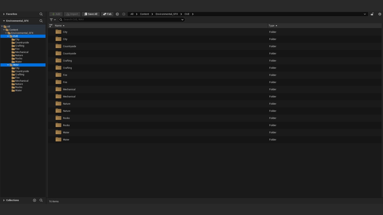 Media 1 for listing Environmental SFX Library