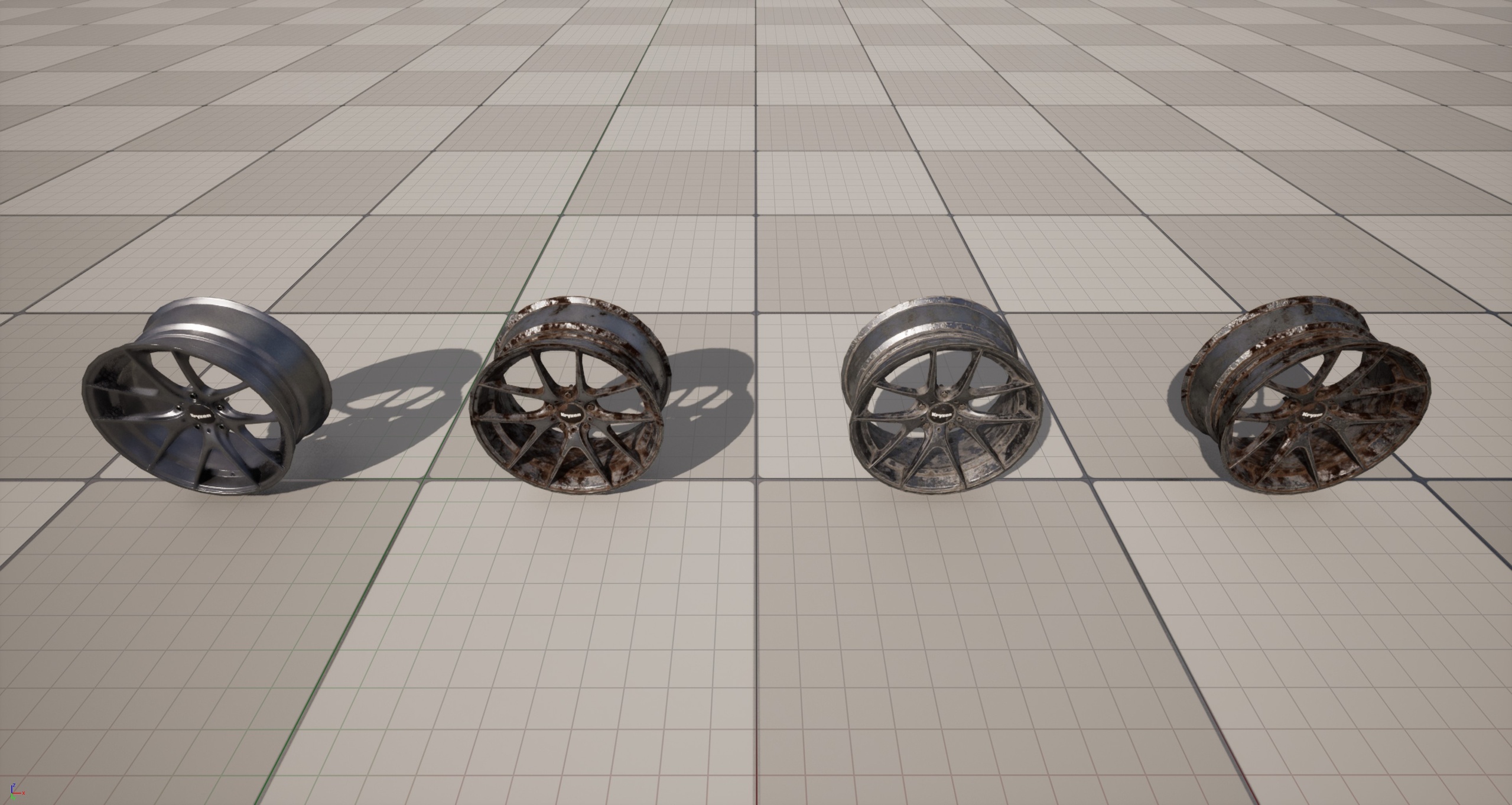 Media 1 for listing Kryxen Rim V1 - Titanium - Game Ready (UE5 & Unity)