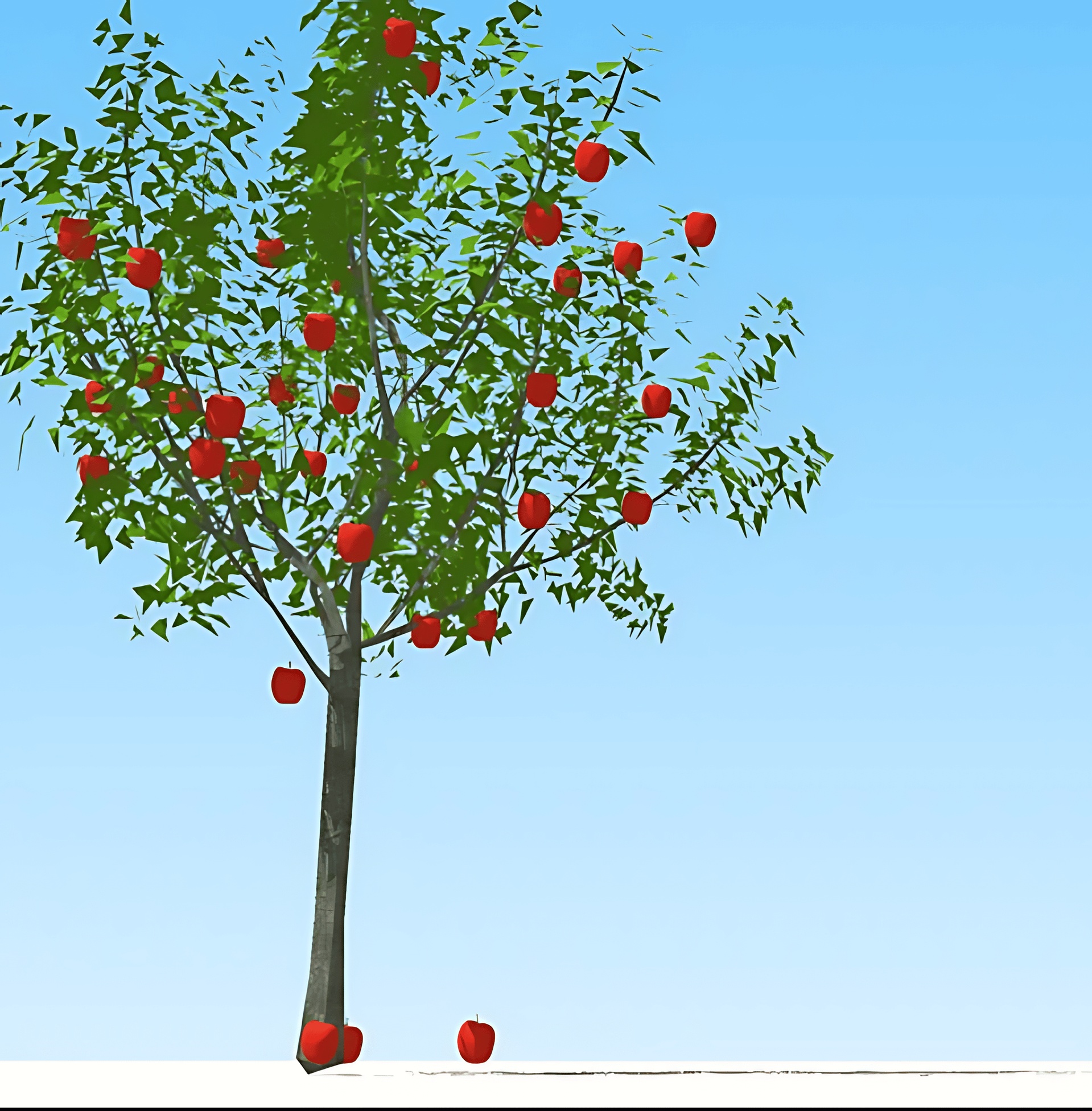 Media 1 for listing Low Poly Apple Tree Pack