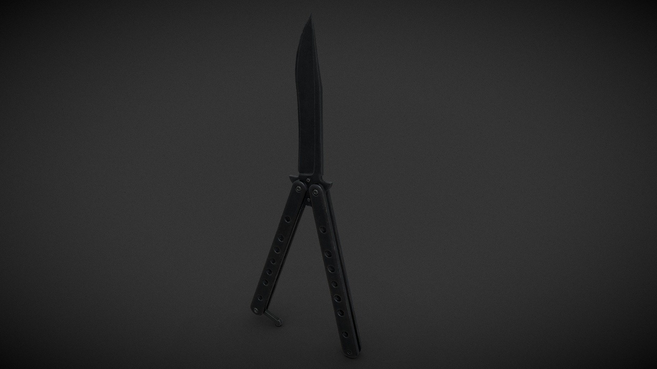 Media 1 for listing Black Butterfly Knife