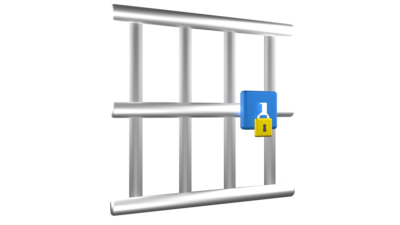 Media 1 for listing Locked Jail Cell with Padlock