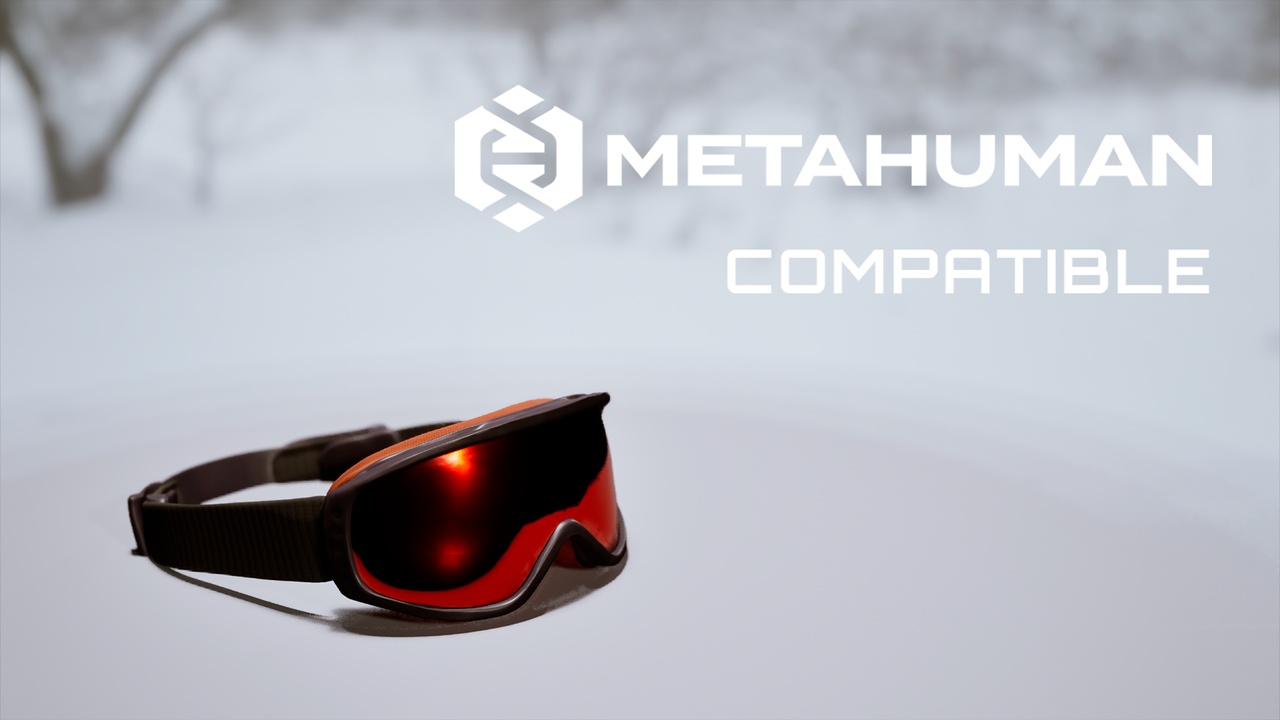 Media 1 for listing Snowboard Goggles | MetaHuman Compatible