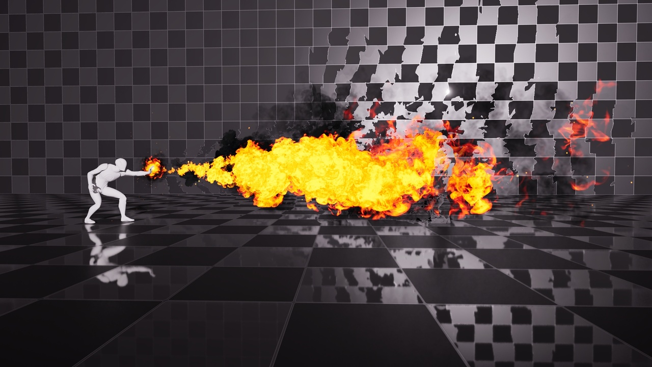 Media 1 for listing Flame Wizard Flamethrower Vfx with Animations