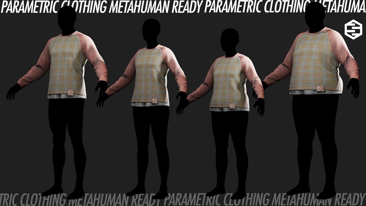 Sweatshirt Plaid- Parametric Clothing ilanı için 1. medya