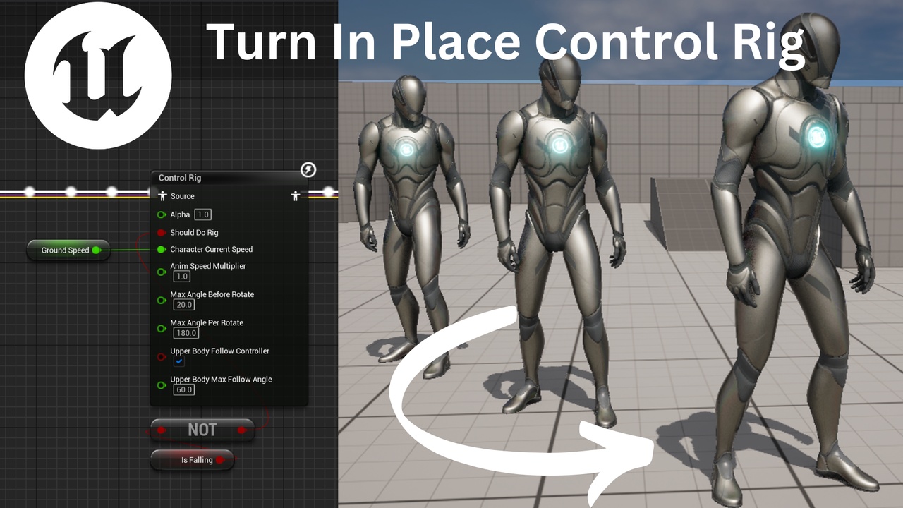 Media 1 for listing Simple Turn In Place Control Rig