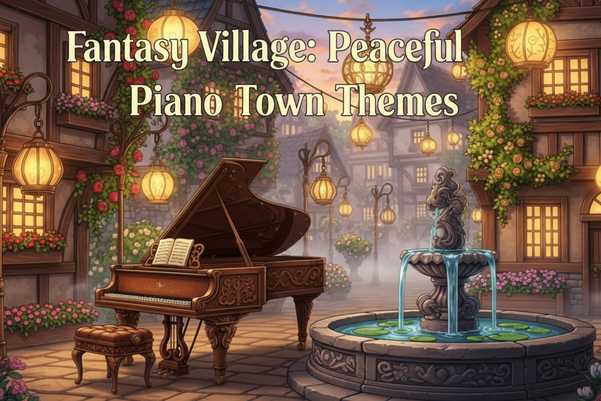 Media 1 for listing Fantasy Village: Peaceful Piano Town Themes