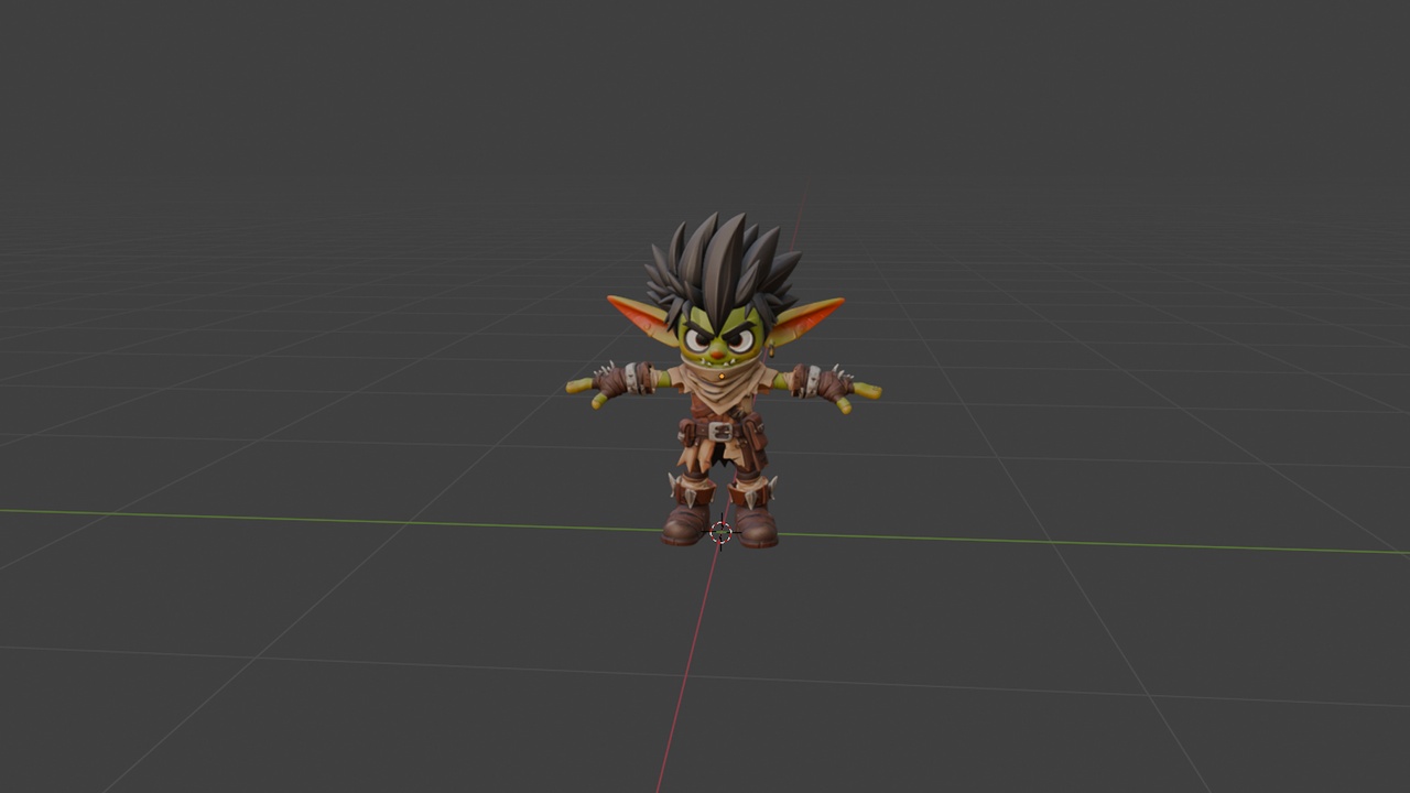 Media 1 for listing Goblin 3D Character Model Low-poly 3D model