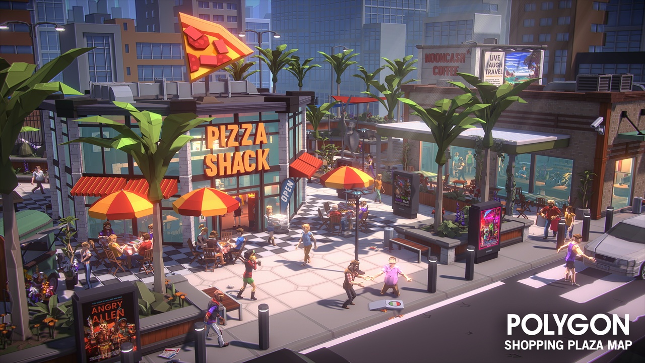 Media 1 for listing POLYGON - Shopping Plaza Map by Synty