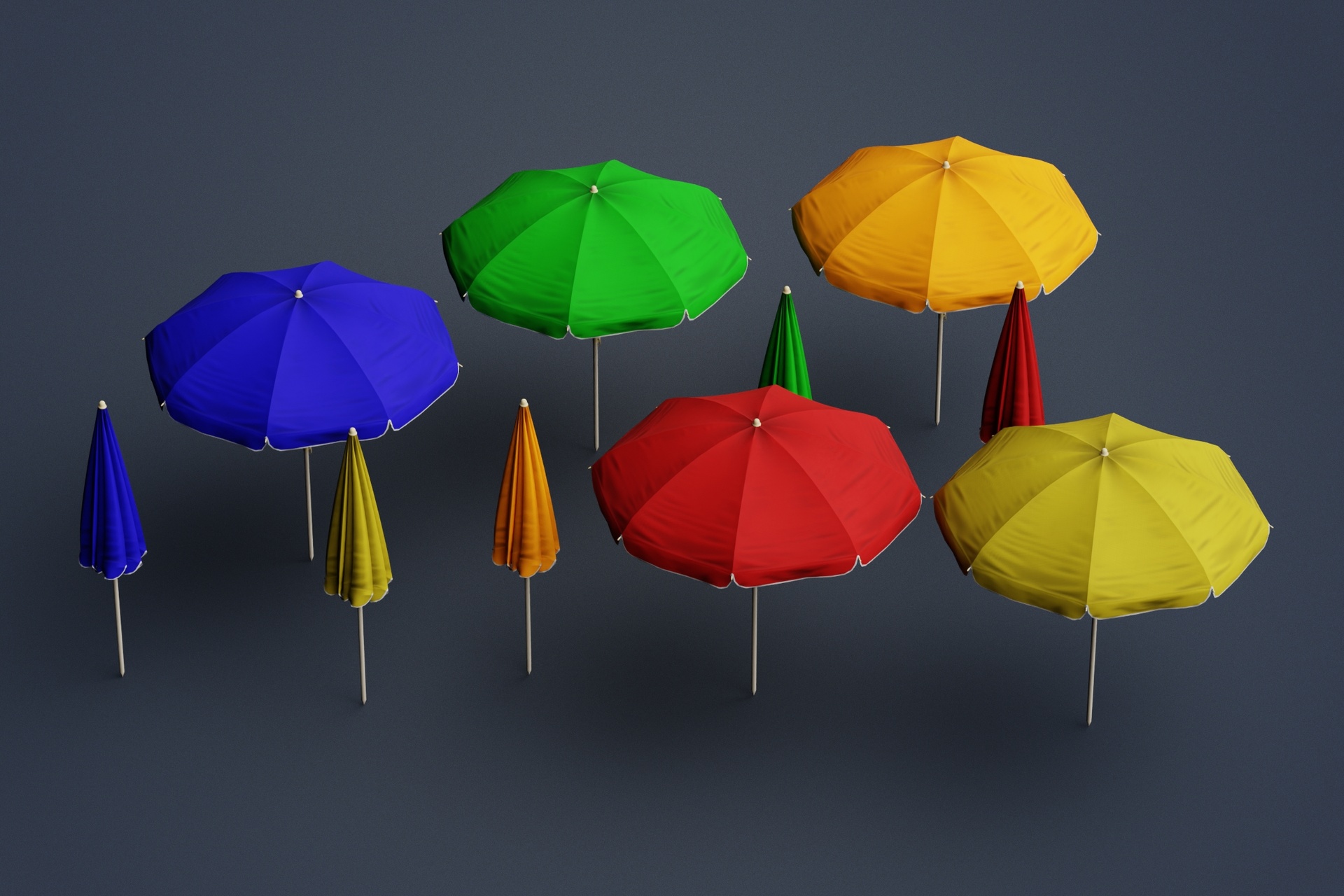 Media 1 for listing Beach Umbrella Pack B Game-Ready