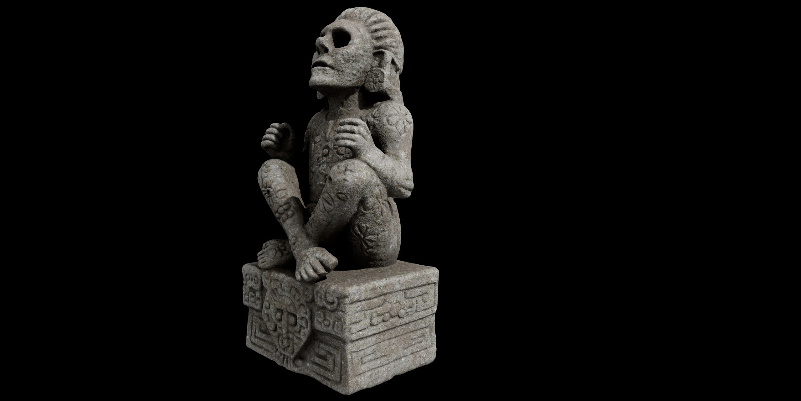 Media 1 for listing Aztec Stone Statue2