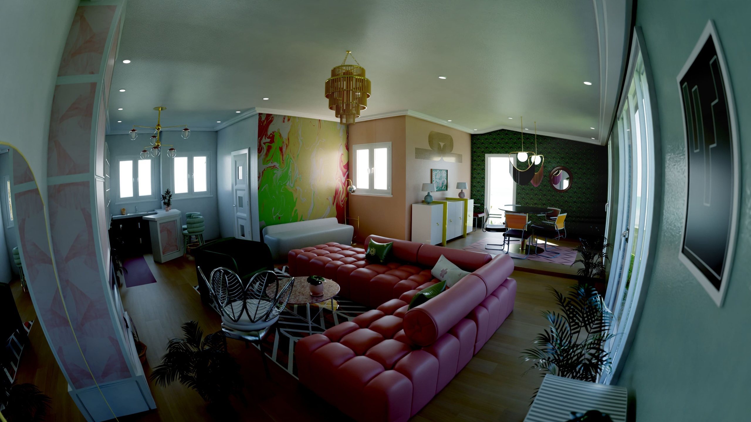 Media 1 for listing modern appartement from inside