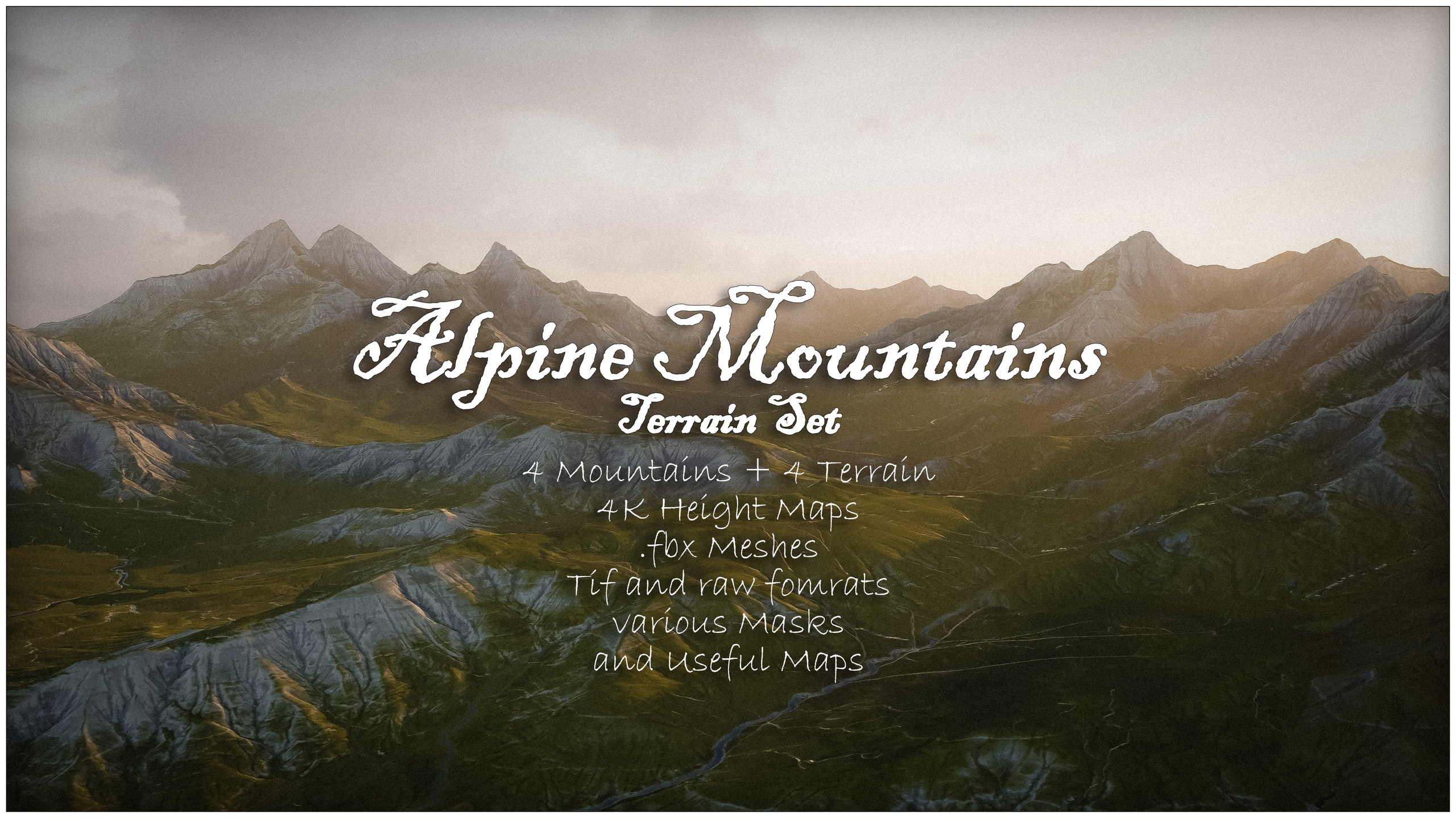 Media 1 for listing Alpine Mountains Terrain Set
