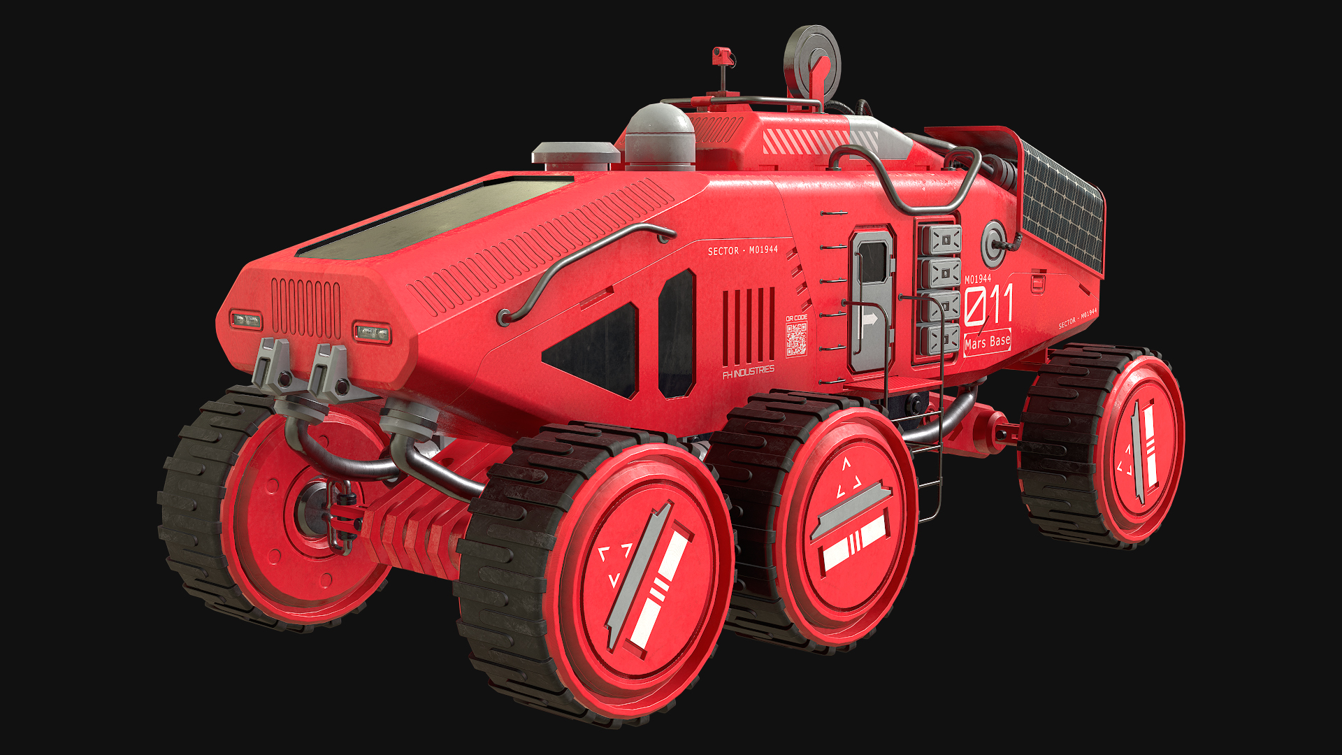 Mars Rover Concept_2_Red | Fab