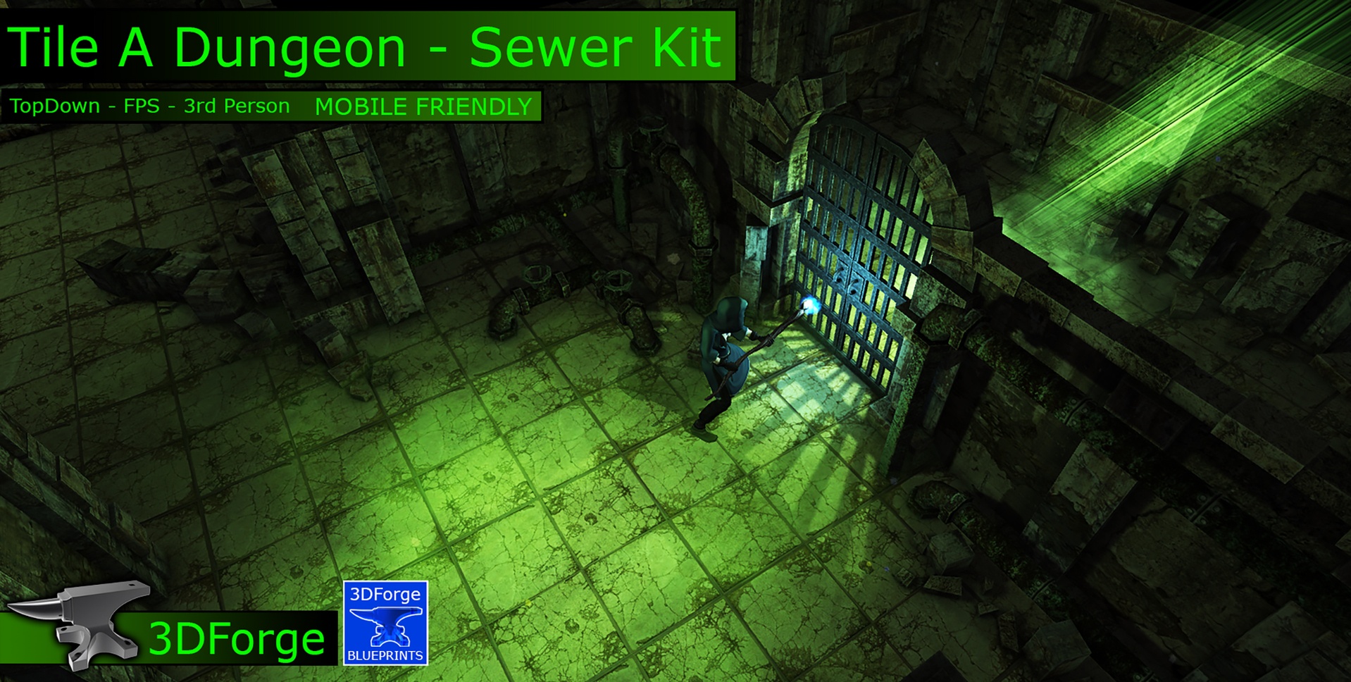 Media 1 for listing Tile A Dungeon - Sewer Kit