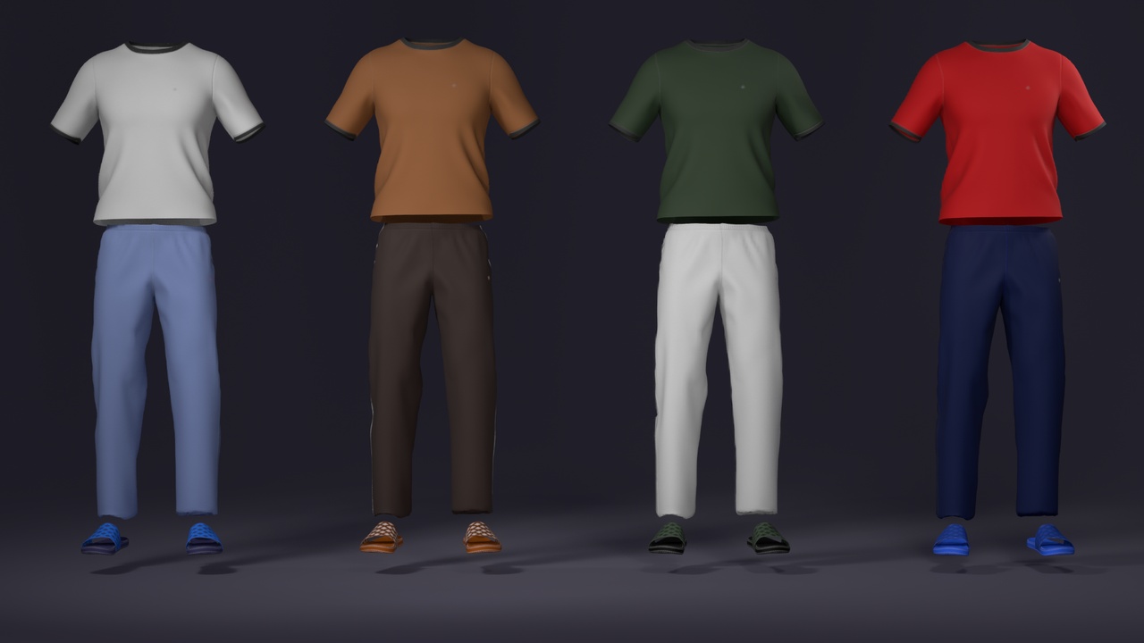 Media 1 for listing MetaOutfits - Casual Wear - Male Outfit