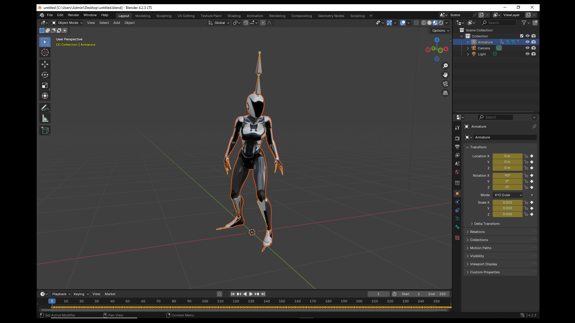Female Robot animated and rigged | Fab