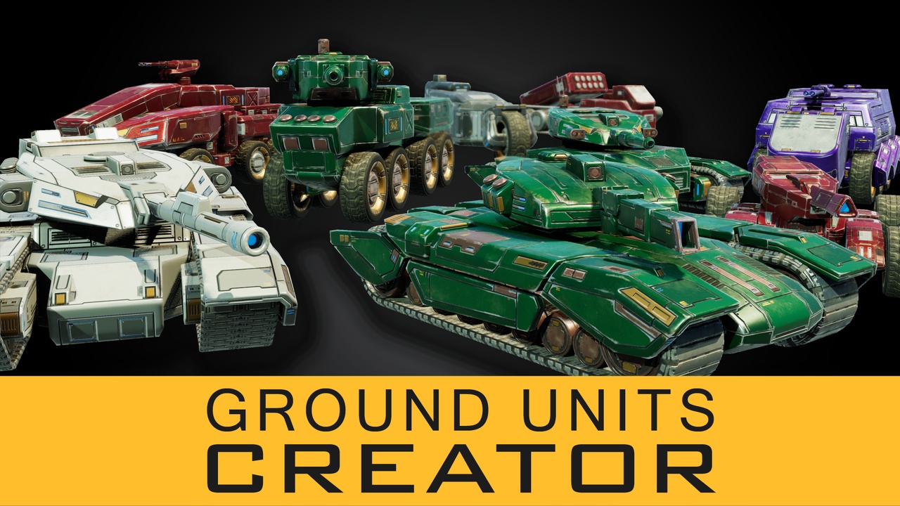 Media 1 for listing Ground Units and Tanks Sci-Fi Creator