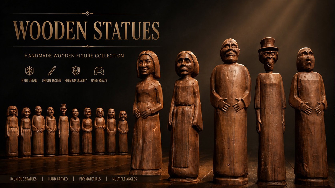 Media 1 for listing Wooden Statue Collection
