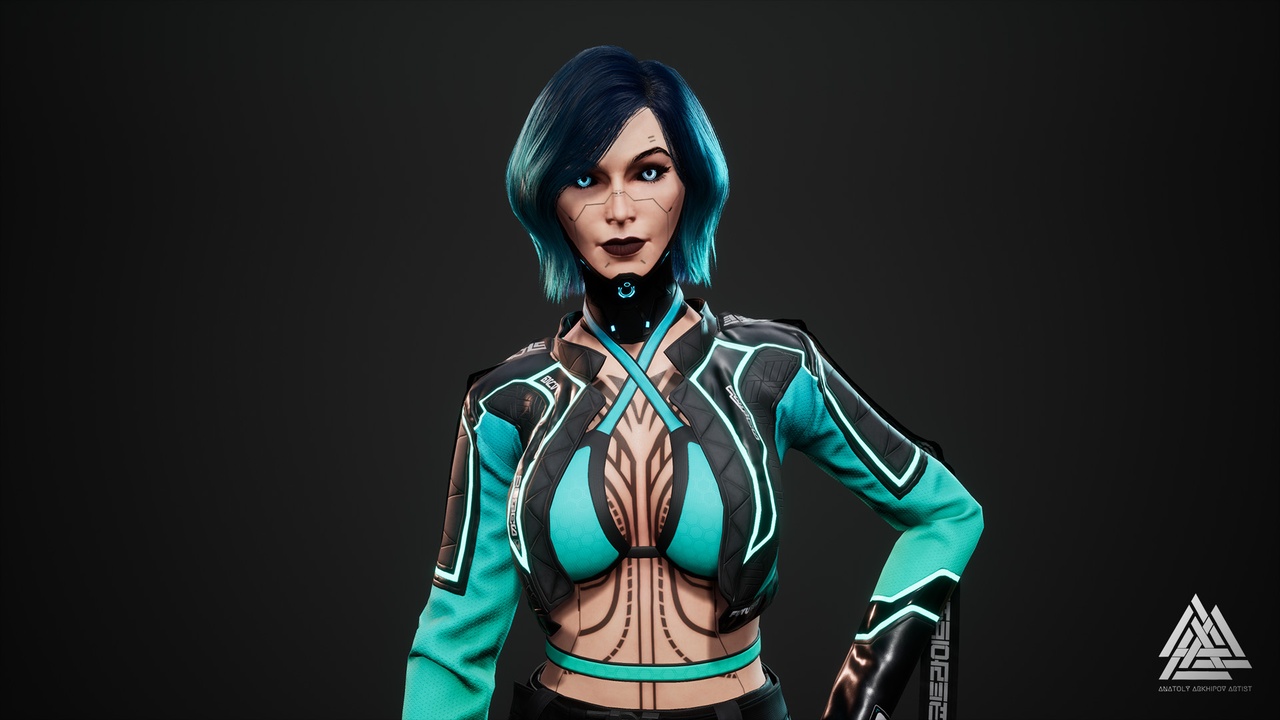 Media 1 for listing Cyberpunk fashion series - Girl02