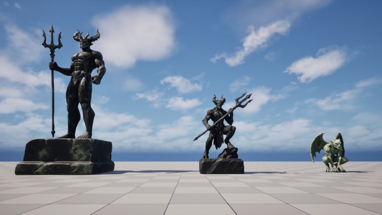 Media 1 for listing Demonic Statues