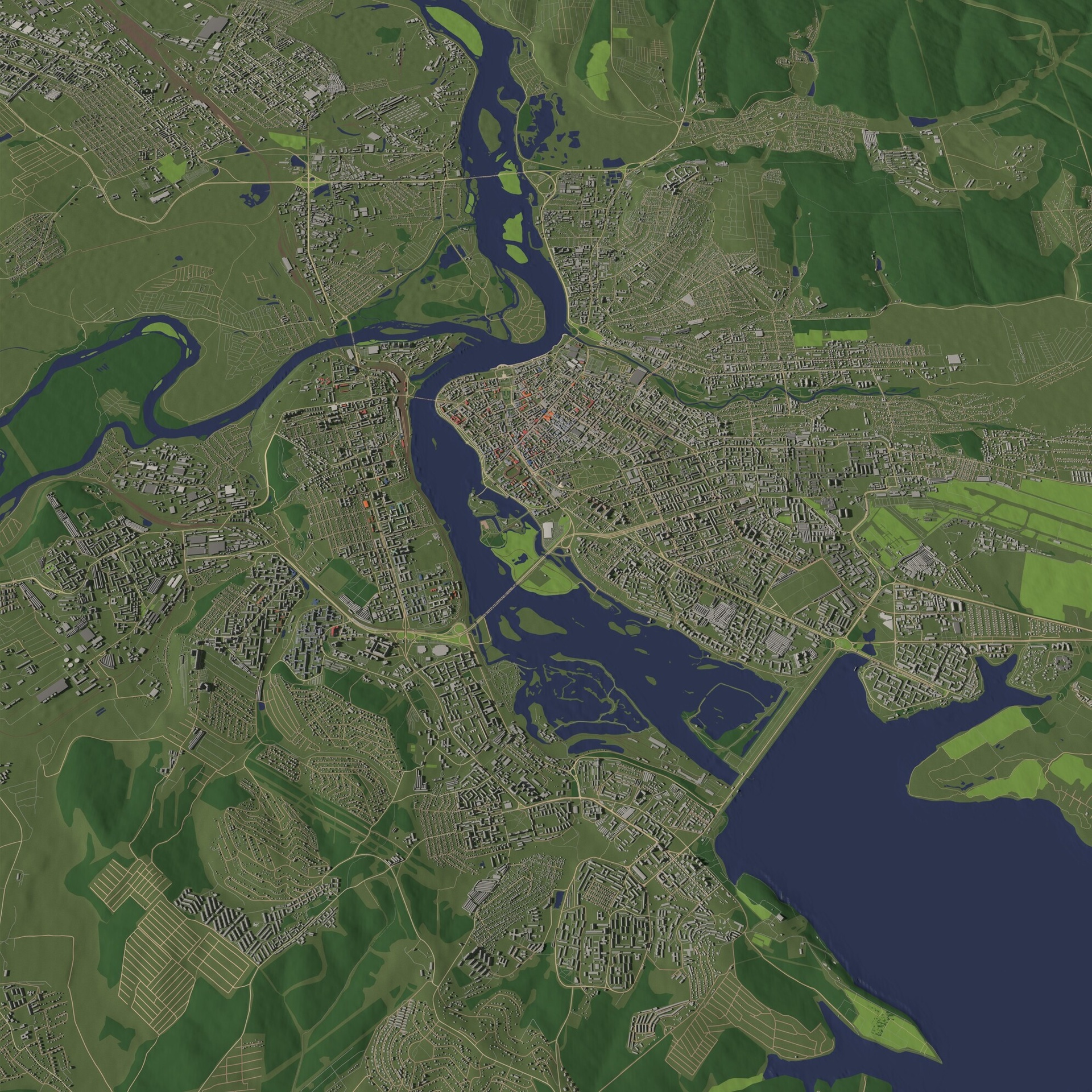 商品 Irkutsk Russia - aerial scene 的媒体 1