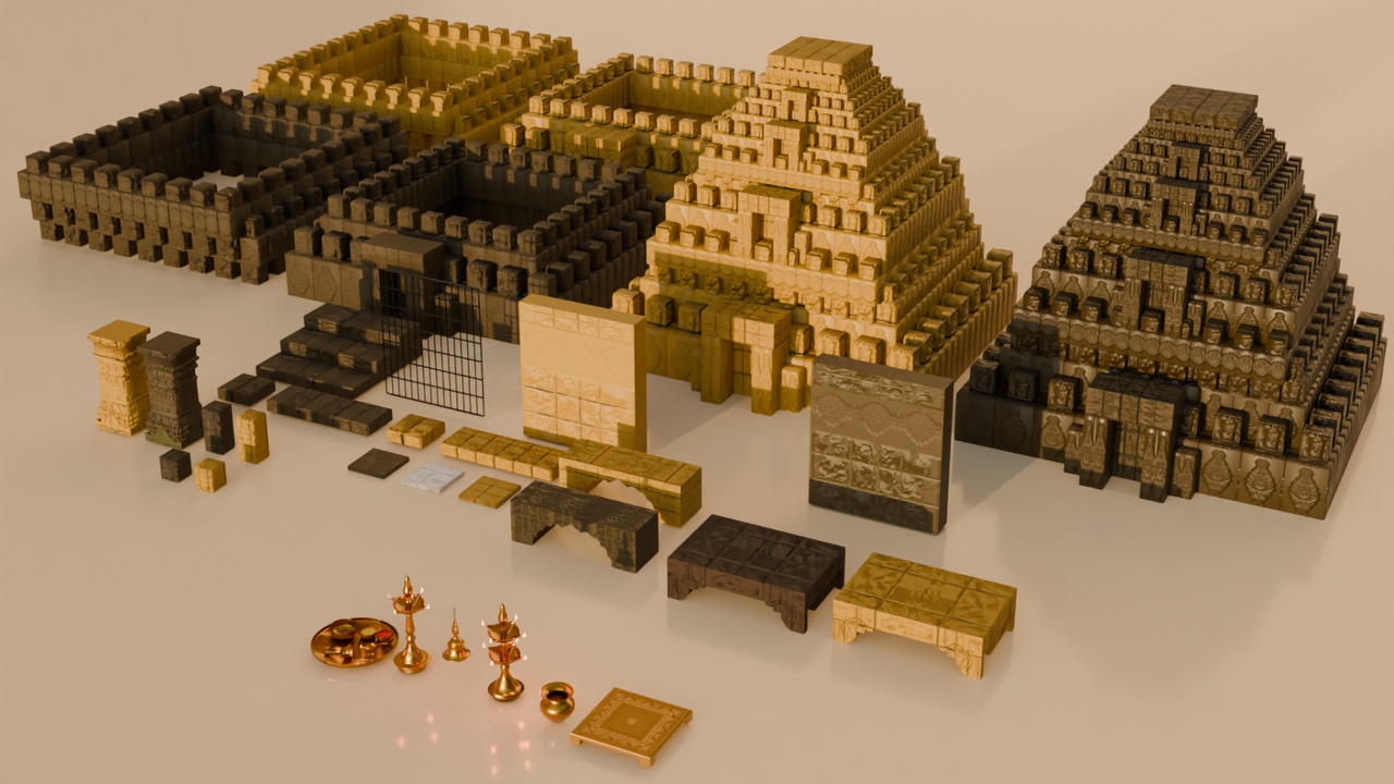 Media 1 for listing Indian Temple Modular Environment Pack