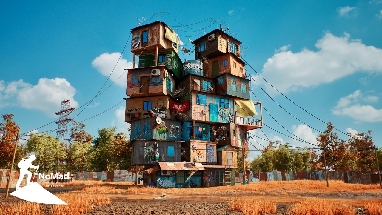 Media 1 for listing Stacked Slum House – Colorful Urban Survival Environment