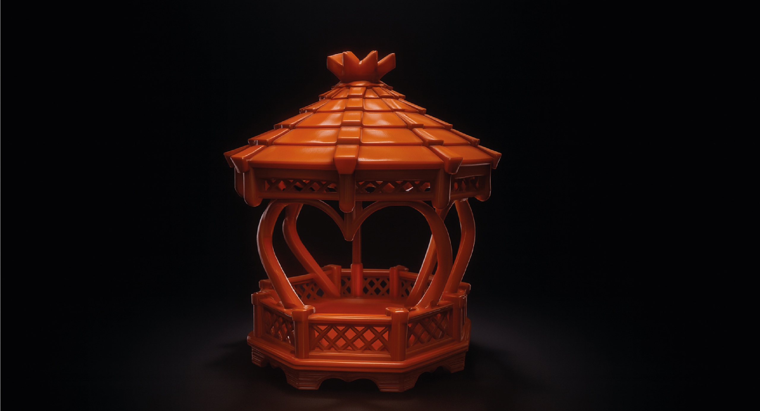 Media 1 for listing Elegant Ornamental Gazebo – 3D Architectural Art Model for Rendering & Fabricati